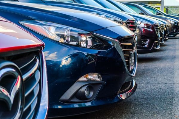 used cars for sale in a lot